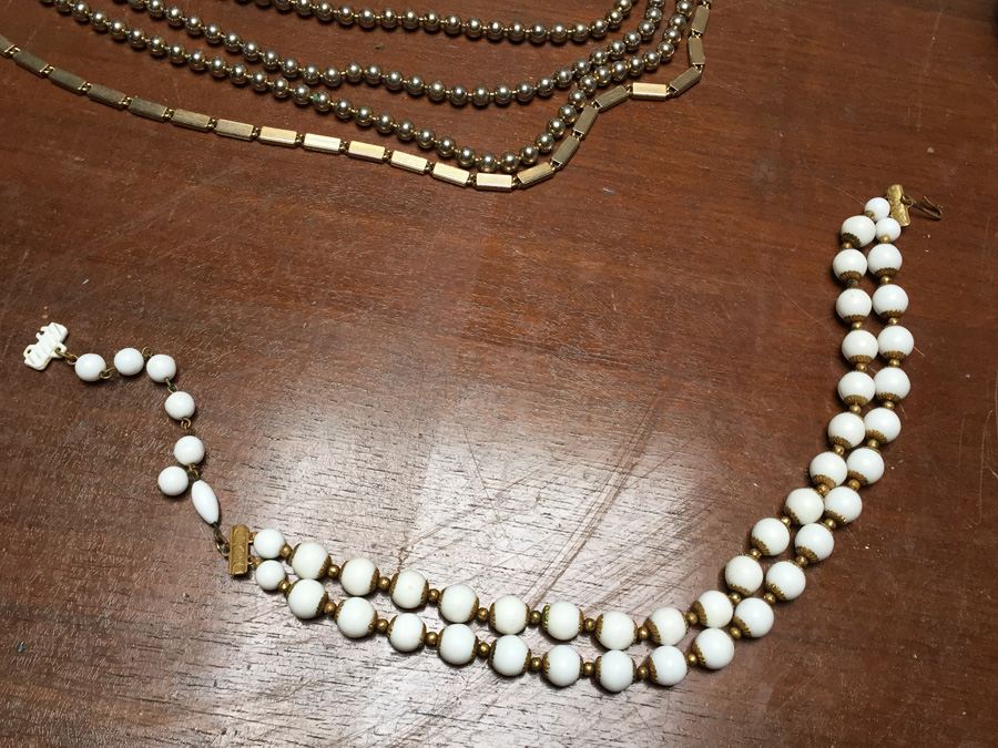 Vintage Jewelry Lot with Silverplated Jewelry Box [Photo 6]