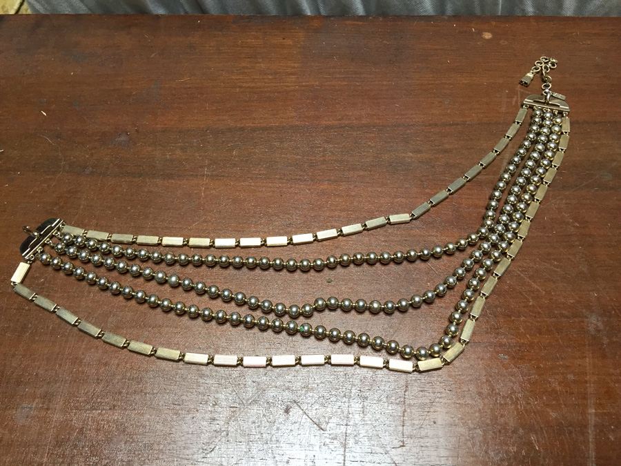 Vintage Jewelry Lot with Silverplated Jewelry Box [Photo 2]