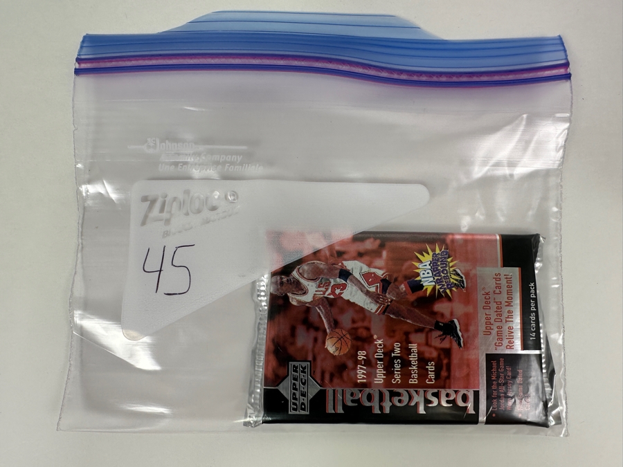 1997-98 Upper Deck Series Two Basketball Cards - 14 Cards - May Contain Ultra-Rare Michael Jordan Signed Game Jersey Card (GJ13S) That Sold For $1.4M - Read Details Page Before Bidding - Pack #45 [Photo 3]