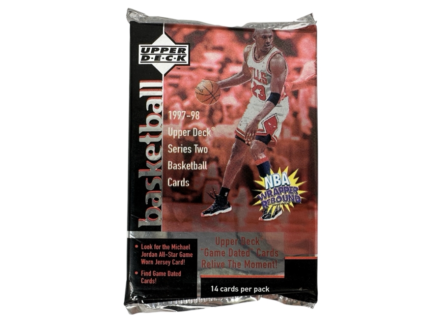 1997-98 Upper Deck Series Two Basketball Cards - 14 Cards - May Contain Ultra-Rare Michael Jordan Signed Game Jersey Card (GJ13S) That Sold For $1.4M - Read Details Page Before Bidding - Pack #45 [Photo 1]