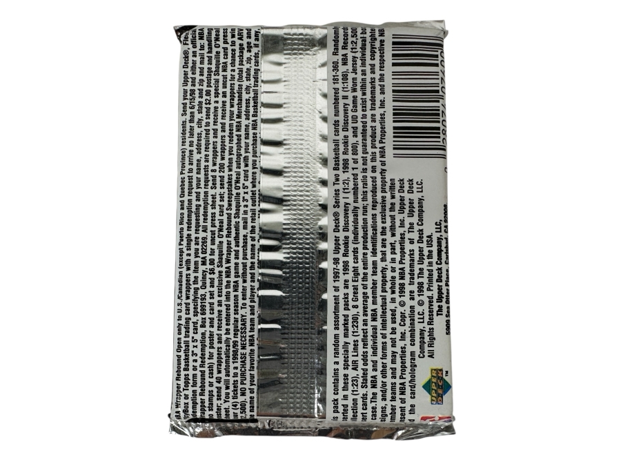 1997-98 Upper Deck Series Two Basketball Cards - 14 Cards - May Contain Ultra-Rare Michael Jordan Signed Game Jersey Card (GJ13S) That Sold For $1.4M - Read Details Page Before Bidding - Pack #47 [Photo 2]