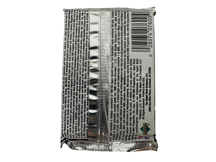 1997-98 Upper Deck Series Two Basketball Cards - 14 Cards - May Contain Ultra-Rare Michael Jordan Signed Game Jersey Card (GJ13S) That Sold For $1.4M - Read Details Page Before Bidding - Pack #53 [Photo 2]