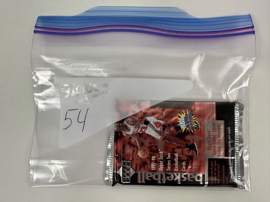 1997-98 Upper Deck Series Two Basketball Cards - 14 Cards - May Contain Ultra-Rare Michael Jordan Signed Game Jersey Card (GJ13S) That Sold For $1.4M - Read Details Page Before Bidding - Pack #54 [Photo 3]