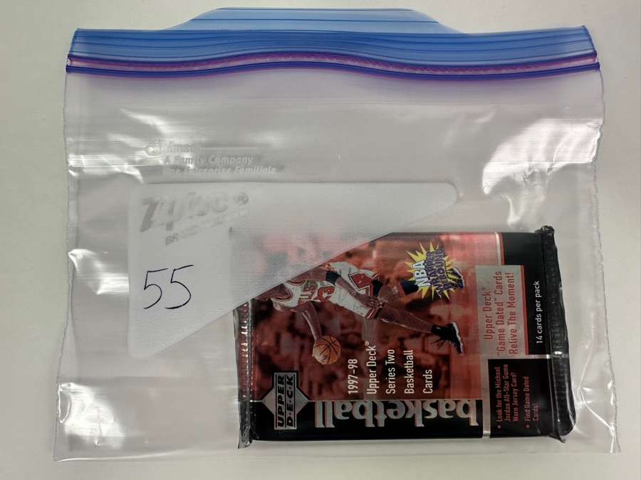 1997-98 Upper Deck Series Two Basketball Cards - 14 Cards - May Contain Ultra-Rare Michael Jordan Signed Game Jersey Card (GJ13S) That Sold For $1.4M - Read Details Page Before Bidding - Pack #55 [Photo 3]