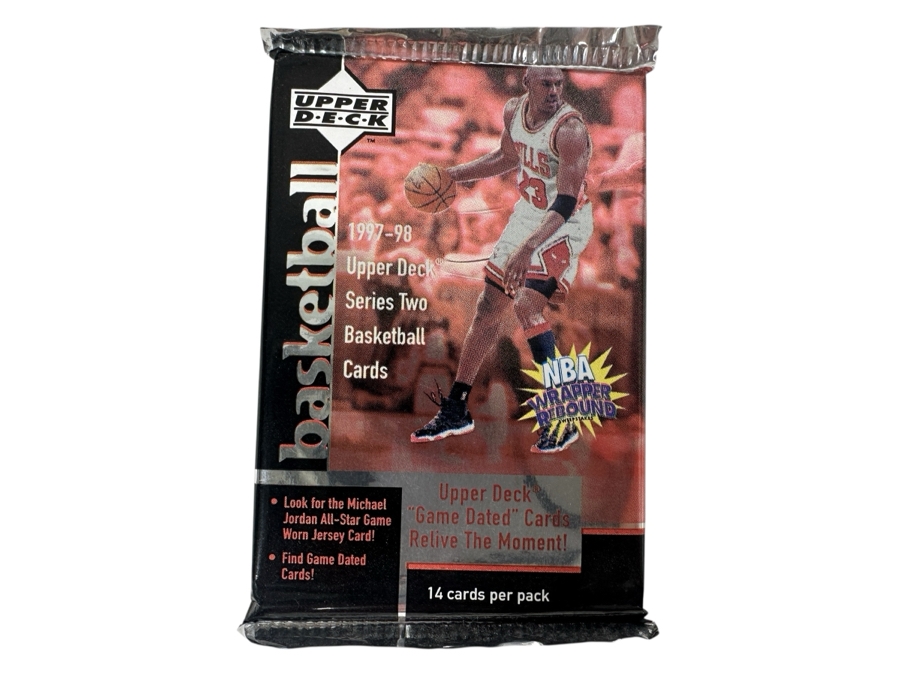 1997-98 Upper Deck Series Two Basketball Cards - 14 Cards - May Contain Ultra-Rare Michael Jordan Signed Game Jersey Card (GJ13S) That Sold For $1.4M - Read Details Page Before Bidding - Pack #55