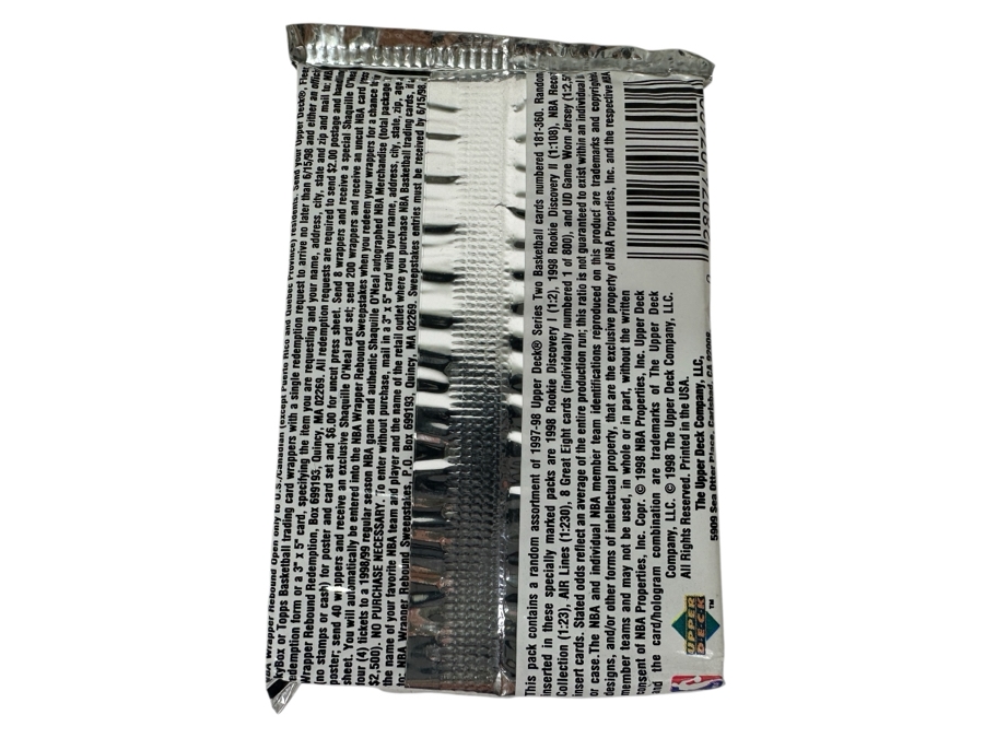 1997-98 Upper Deck Series Two Basketball Cards - 14 Cards - May Contain Ultra-Rare Michael Jordan Signed Game Jersey Card (GJ13S) That Sold For $1.4M - Read Details Page Before Bidding - Pack #56 [Photo 2]