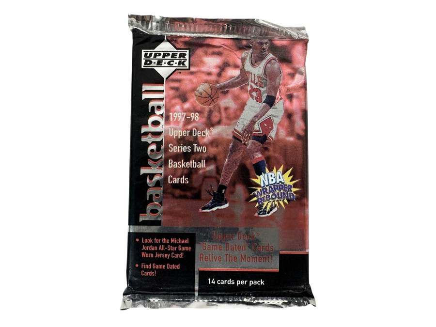 1997-98 Upper Deck Series Two Basketball Cards - 14 Cards - May Contain Ultra-Rare Michael Jordan Signed Game Jersey Card (GJ13S) That Sold For $1.4M - Read Details Page Before Bidding - Pack #58
