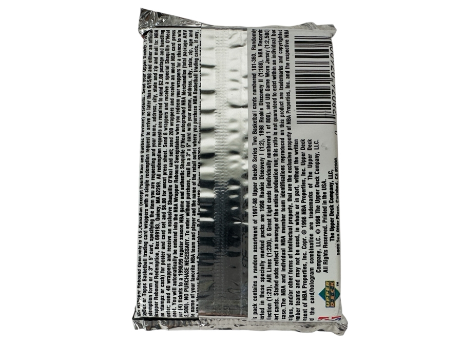 1997-98 Upper Deck Series Two Basketball Cards - 14 Cards - May Contain Ultra-Rare Michael Jordan Signed Game Jersey Card (GJ13S) That Sold For $1.4M - Read Details Page Before Bidding - Pack #58 [Photo 2]