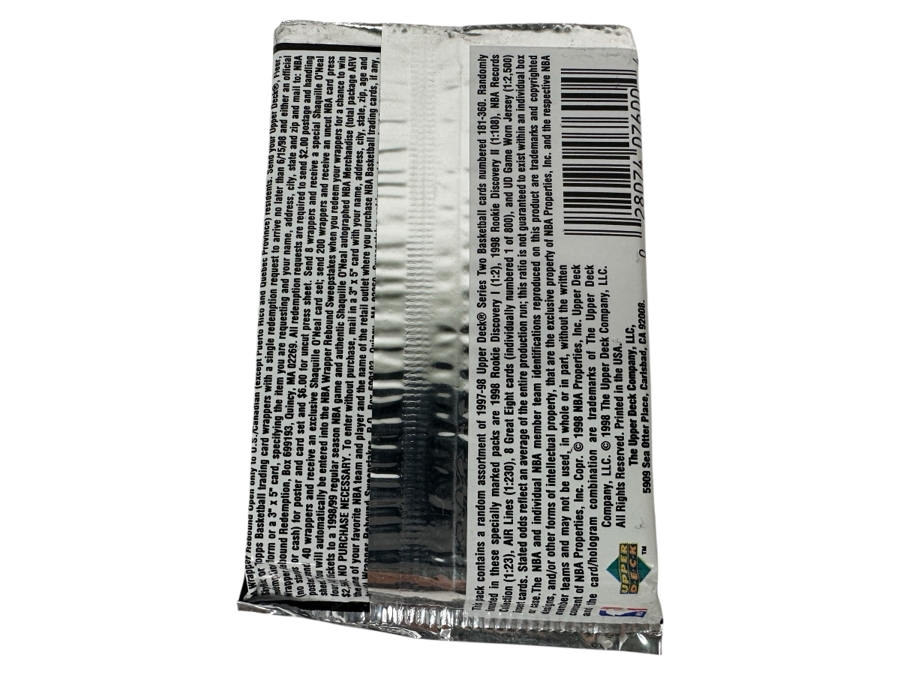 1997-98 Upper Deck Series Two Basketball Cards - 14 Cards - May Contain Ultra-Rare Michael Jordan Signed Game Jersey Card (GJ13S) That Sold For $1.4M - Read Details Page Before Bidding - Pack #63 [Photo 2]