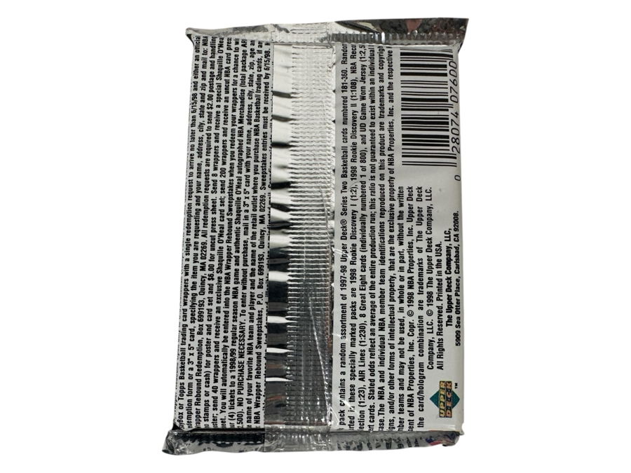 1997-98 Upper Deck Series Two Basketball Cards - 14 Cards - May Contain Ultra-Rare Michael Jordan Signed Game Jersey Card (GJ13S) That Sold For $1.4M - Read Details Page Before Bidding - Pack #65 [Photo 2]