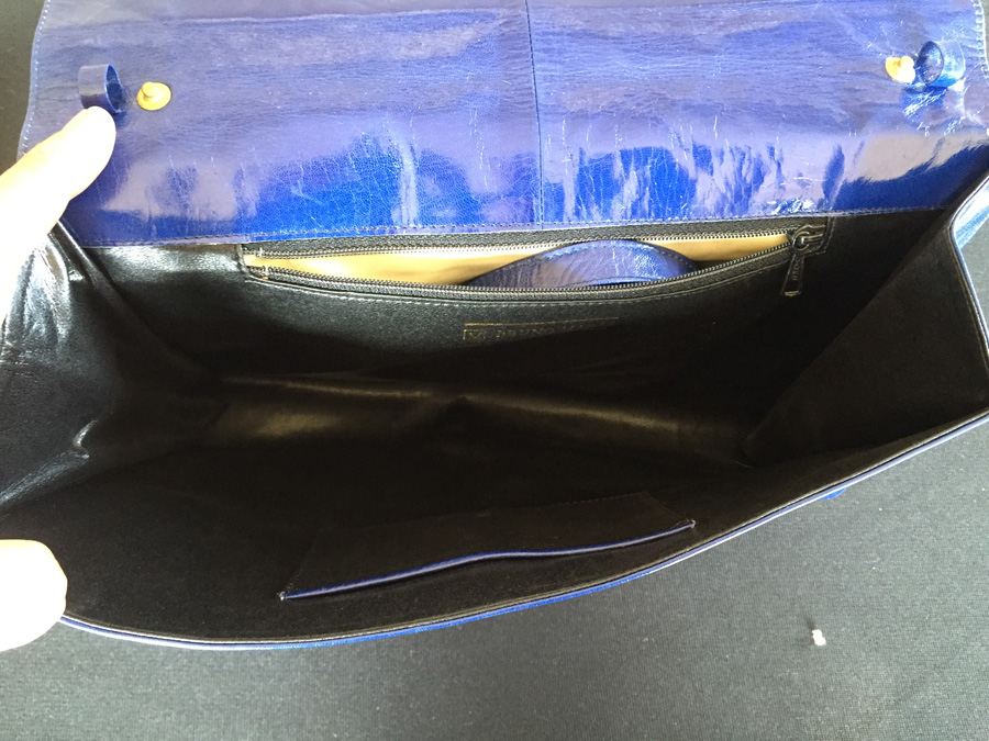 Bruno Magli Blue Clutch Purse Italy [Photo 12]