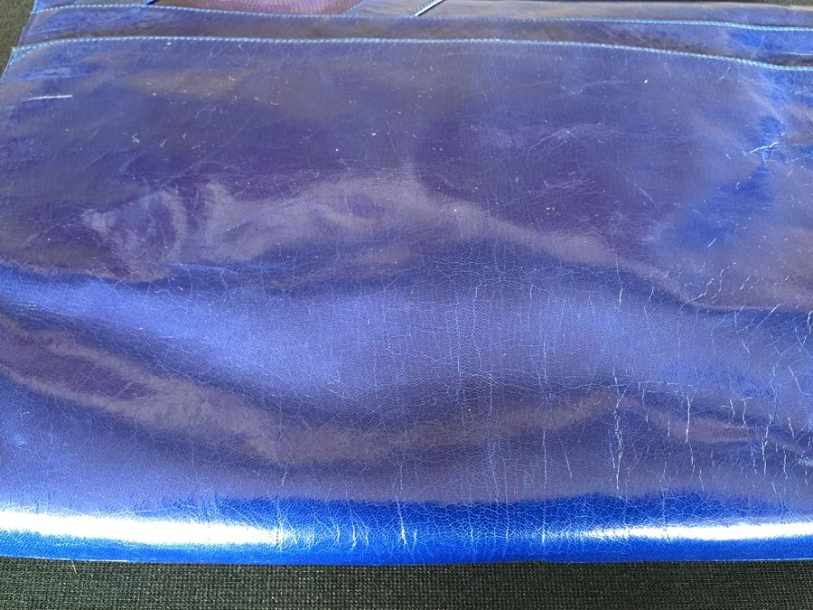 Bruno Magli Blue Clutch Purse Italy [Photo 6]