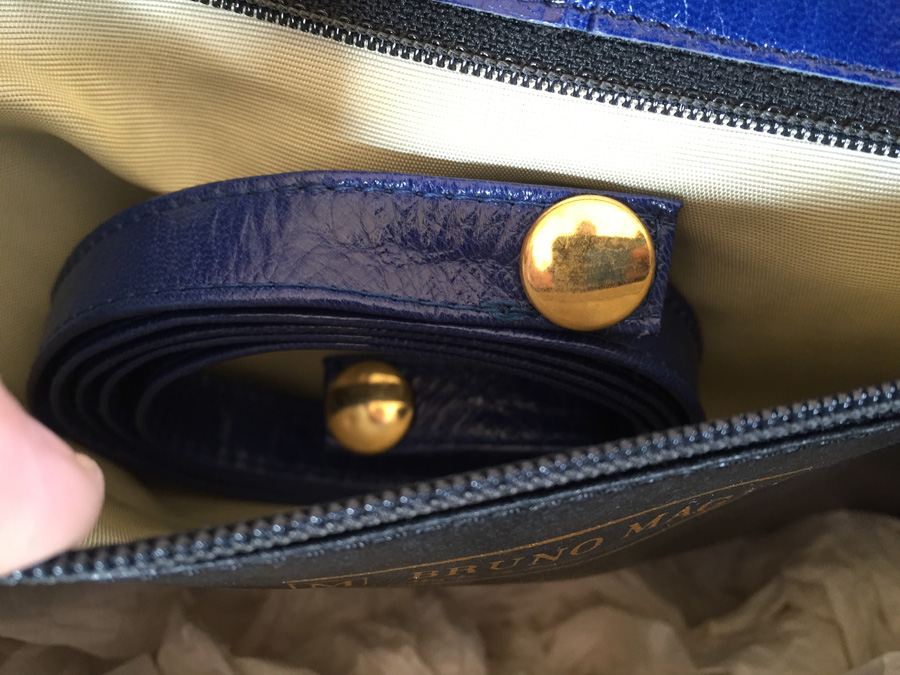 Bruno Magli Blue Clutch Purse Italy [Photo 10]