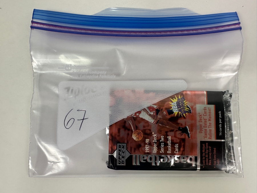 1997-98 Upper Deck Series Two Basketball Cards - 14 Cards - May Contain Ultra-Rare Michael Jordan Signed Game Jersey Card (GJ13S) That Sold For $1.4M - Read Details Page Before Bidding - Pack #67 [Photo 3]