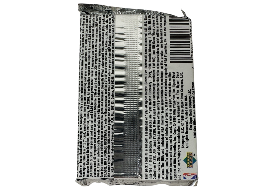1997-98 Upper Deck Series Two Basketball Cards - 14 Cards - May Contain Ultra-Rare Michael Jordan Signed Game Jersey Card (GJ13S) That Sold For $1.4M - Read Details Page Before Bidding - Pack #67 [Photo 2]