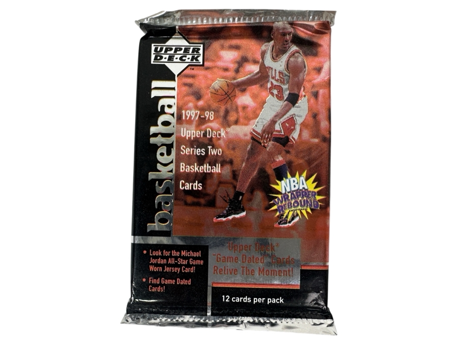 1997-98 Upper Deck Series Two Basketball Cards - 14 Cards - May Contain Ultra-Rare Michael Jordan Signed Game Jersey Card (GJ13S) That Sold For $1.4M - Read Details Page Before Bidding - Pack #69