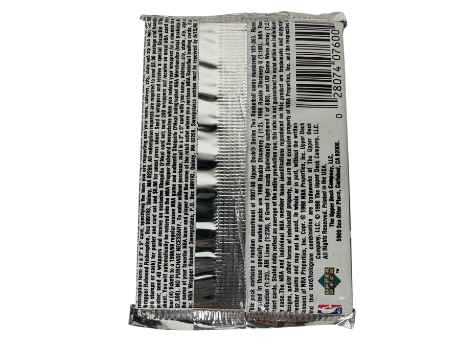 1997-98 Upper Deck Series Two Basketball Cards - 14 Cards - May Contain Ultra-Rare Michael Jordan Signed Game Jersey Card (GJ13S) That Sold For $1.4M - Read Details Page Before Bidding - Pack #70 [Photo 2]