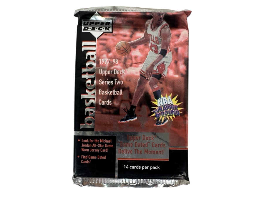 1997-98 Upper Deck Series Two Basketball Cards - 14 Cards - May Contain Ultra-Rare Michael Jordan Signed Game Jersey Card (GJ13S) That Sold For $1.4M - Read Details Page Before Bidding - Pack #71