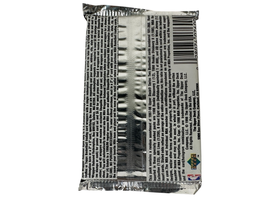 1997-98 Upper Deck Series Two Basketball Cards - 14 Cards - May Contain Ultra-Rare Michael Jordan Signed Game Jersey Card (GJ13S) That Sold For $1.4M - Read Details Page Before Bidding - Pack #71 [Photo 2]