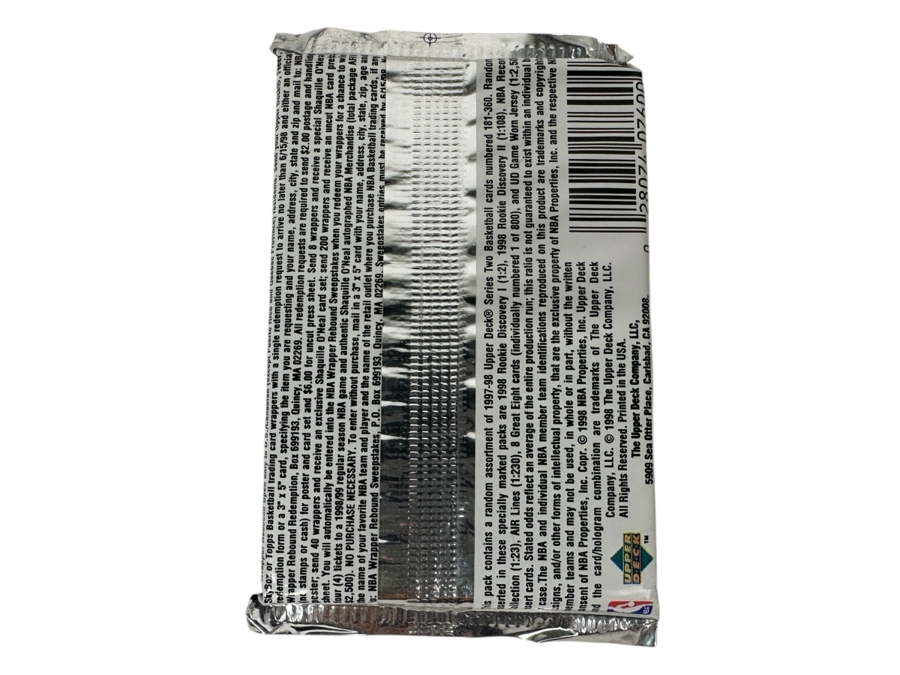 1997-98 Upper Deck Series Two Basketball Cards - 14 Cards - May Contain Ultra-Rare Michael Jordan Signed Game Jersey Card (GJ13S) That Sold For $1.4M - Read Details Page Before Bidding - Pack #74 [Photo 2]