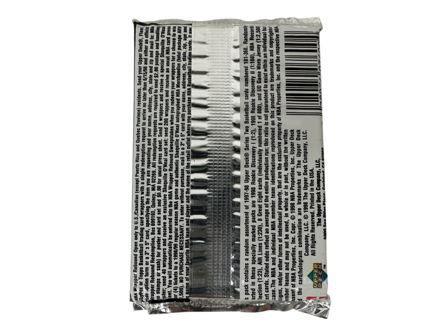 1997-98 Upper Deck Series Two Basketball Cards - 14 Cards - May Contain Ultra-Rare Michael Jordan Signed Game Jersey Card (GJ13S) That Sold For $1.4M - Read Details Page Before Bidding - Pack #75 [Photo 2]