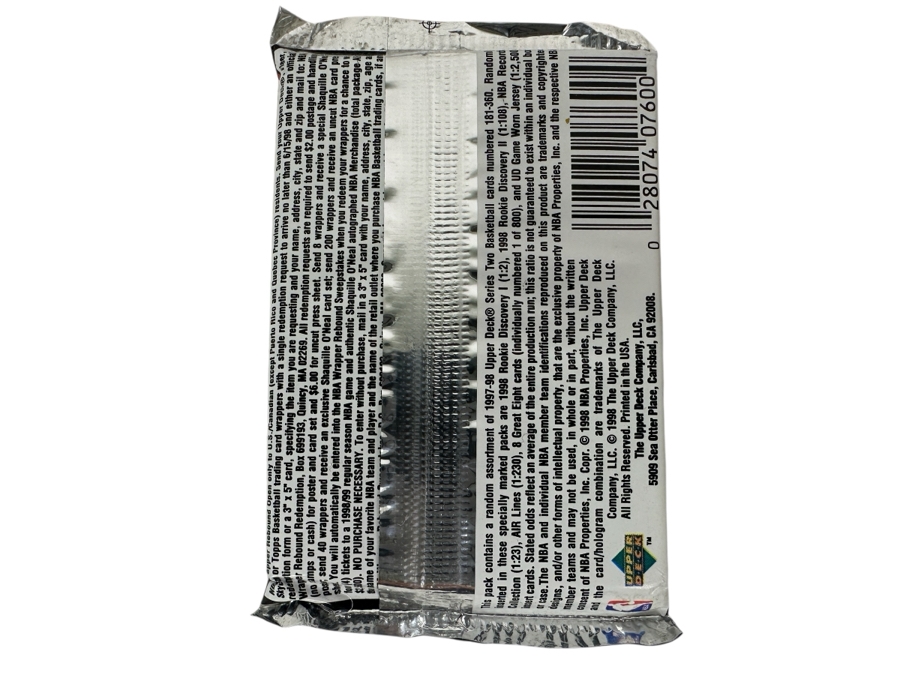 1997-98 Upper Deck Series Two Basketball Cards - 14 Cards - May Contain Ultra-Rare Michael Jordan Signed Game Jersey Card (GJ13S) That Sold For $1.4M - Read Details Page Before Bidding - Pack #77 [Photo 2]