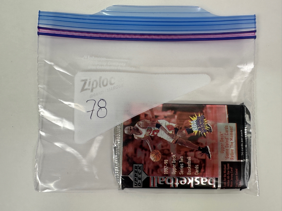 1997-98 Upper Deck Series Two Basketball Cards - 14 Cards - May Contain Ultra-Rare Michael Jordan Signed Game Jersey Card (GJ13S) That Sold For $1.4M - Read Details Page Before Bidding - Pack #78 [Photo 3]
