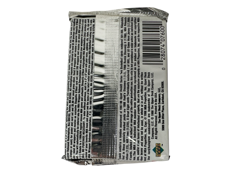 1997-98 Upper Deck Series Two Basketball Cards - 14 Cards - May Contain Ultra-Rare Michael Jordan Signed Game Jersey Card (GJ13S) That Sold For $1.4M - Read Details Page Before Bidding - Pack #78 [Photo 2]