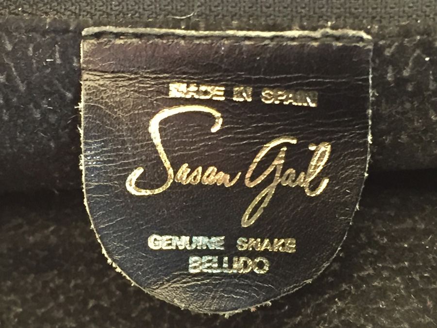 Susan Gail Genuine Snake Handbag [Photo 3]