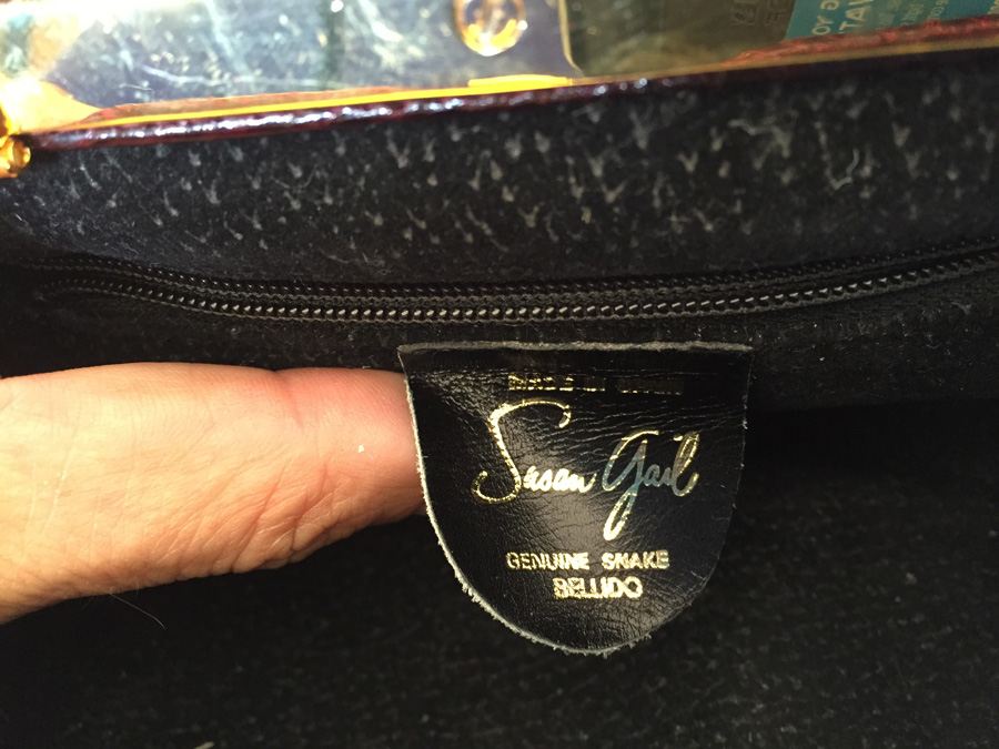 Susan Gail Genuine Snake Handbag [Photo 16]