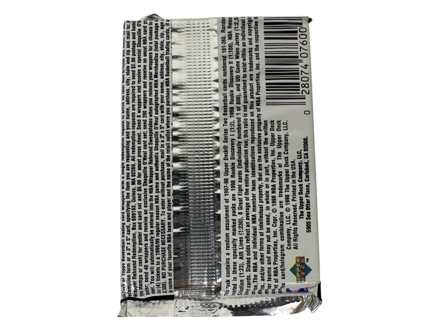 1997-98 Upper Deck Series Two Basketball Cards - 14 Cards - May Contain Ultra-Rare Michael Jordan Signed Game Jersey Card (GJ13S) That Sold For $1.4M - Read Details Page Before Bidding - Pack #80 [Photo 2]
