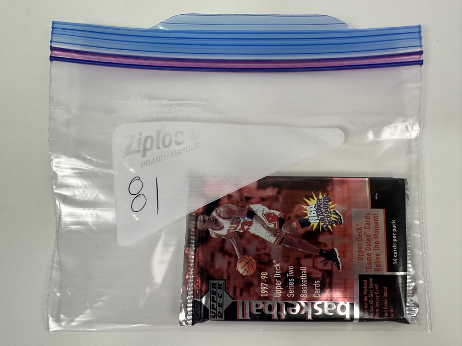 1997-98 Upper Deck Series Two Basketball Cards - 14 Cards - May Contain Ultra-Rare Michael Jordan Signed Game Jersey Card (GJ13S) That Sold For $1.4M - Read Details Page Before Bidding - Pack #81 [Photo 3]