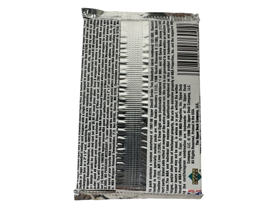 1997-98 Upper Deck Series Two Basketball Cards - 14 Cards - May Contain Ultra-Rare Michael Jordan Signed Game Jersey Card (GJ13S) That Sold For $1.4M - Read Details Page Before Bidding - Pack #82 [Photo 2]