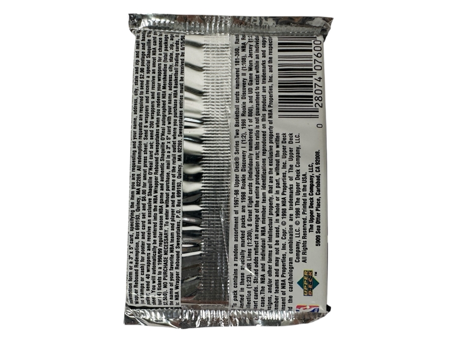 1997-98 Upper Deck Series Two Basketball Cards - 14 Cards - May Contain Ultra-Rare Michael Jordan Signed Game Jersey Card (GJ13S) That Sold For $1.4M - Read Details Page Before Bidding - Pack #84 [Photo 2]