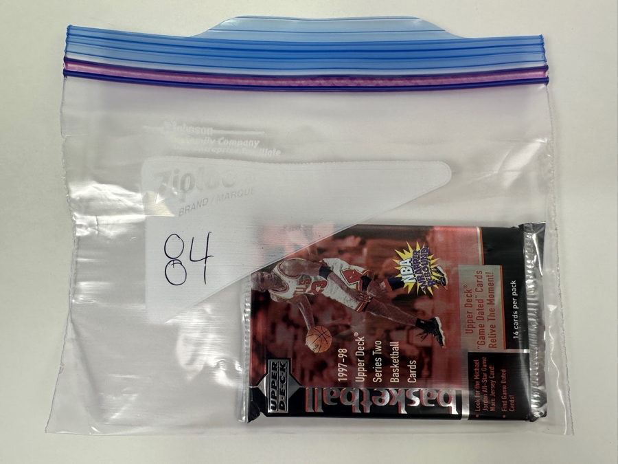 1997-98 Upper Deck Series Two Basketball Cards - 14 Cards - May Contain Ultra-Rare Michael Jordan Signed Game Jersey Card (GJ13S) That Sold For $1.4M - Read Details Page Before Bidding - Pack #84 [Photo 3]