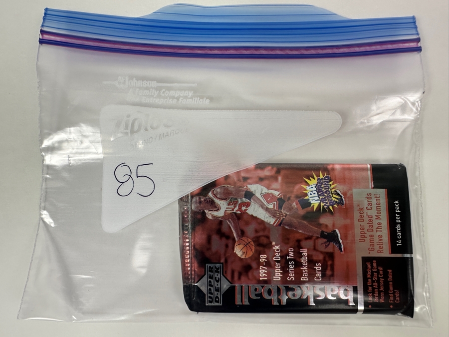 1997-98 Upper Deck Series Two Basketball Cards - 14 Cards - May Contain Ultra-Rare Michael Jordan Signed Game Jersey Card (GJ13S) That Sold For $1.4M - Read Details Page Before Bidding - Pack #85 [Photo 3]