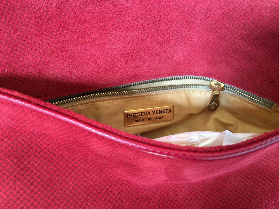 Bottega Veneta Red Handbag with Dust Cover Italy [Photo 10]