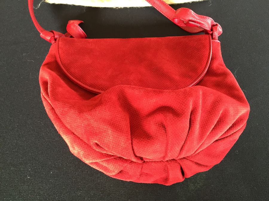 Bottega Veneta Red Handbag with Dust Cover Italy [Photo 4]