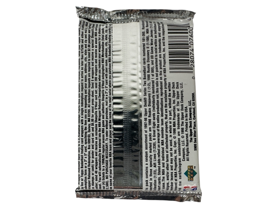 1997-98 Upper Deck Series Two Basketball Cards - 14 Cards - May Contain Ultra-Rare Michael Jordan Signed Game Jersey Card (GJ13S) That Sold For $1.4M - Read Details Page Before Bidding - Pack #91 [Photo 2]