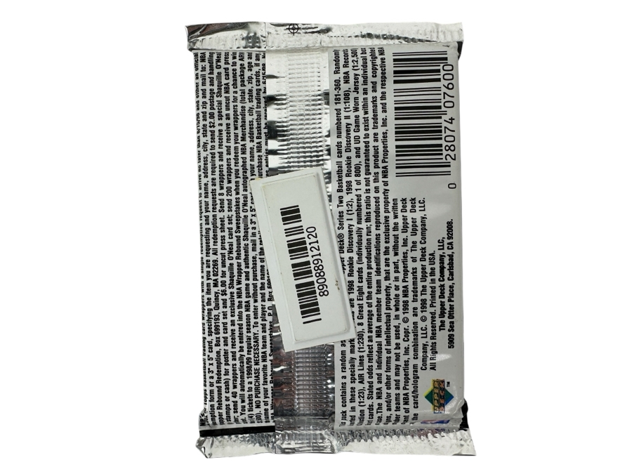 1997-98 Upper Deck Series Two Basketball Cards - 14 Cards - May Contain Ultra-Rare Michael Jordan Signed Game Jersey Card (GJ13S) That Sold For $1.4M - Read Details Page Before Bidding - Pack #13 [Photo 2]