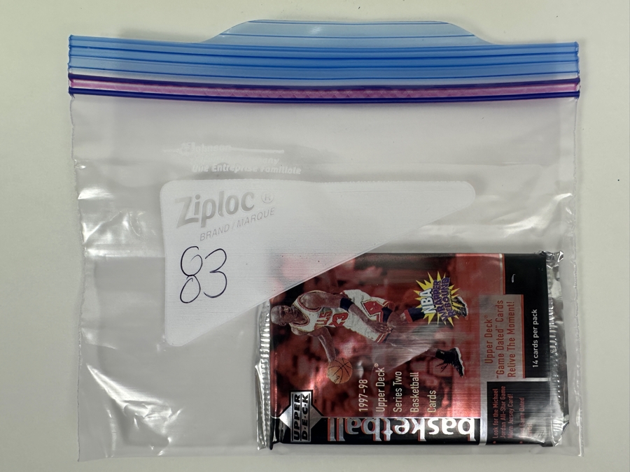 1997-98 Upper Deck Series Two Basketball Cards - 14 Cards - May Contain Ultra-Rare Michael Jordan Signed Game Jersey Card (GJ13S) That Sold For $1.4M - Read Details Page Before Bidding - Pack #83 [Photo 3]