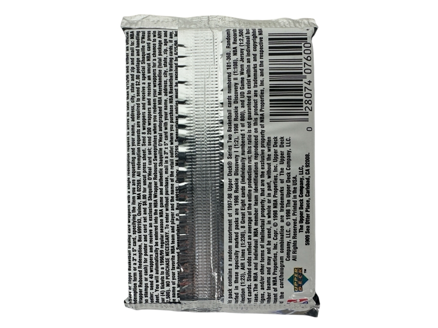 1997-98 Upper Deck Series Two Basketball Cards - 14 Cards - May Contain Ultra-Rare Michael Jordan Signed Game Jersey Card (GJ13S) That Sold For $1.4M - Read Details Page Before Bidding - Pack #61 [Photo 2]