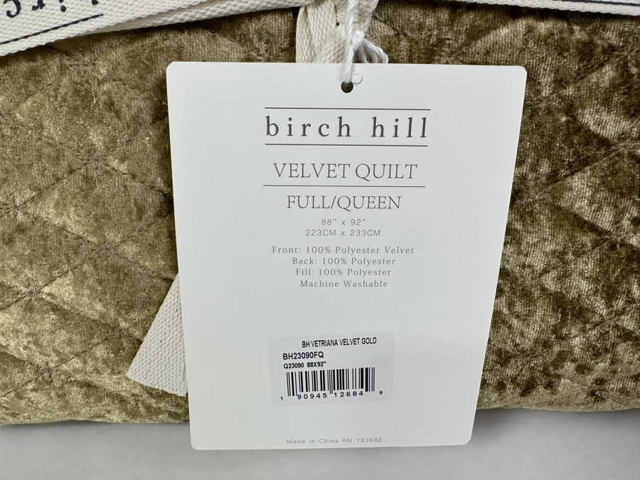 Just Added - New Birch Hill Velvet Quilt Full/Queen [Photo 3]