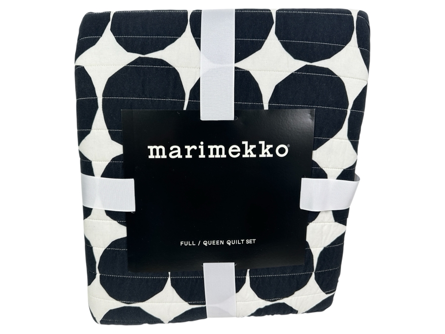 Just Added - New Marimekko Pienet Kivet Maija Isola 1956 Full/Queen Set With Standard Shams & Full/Queen Quilt