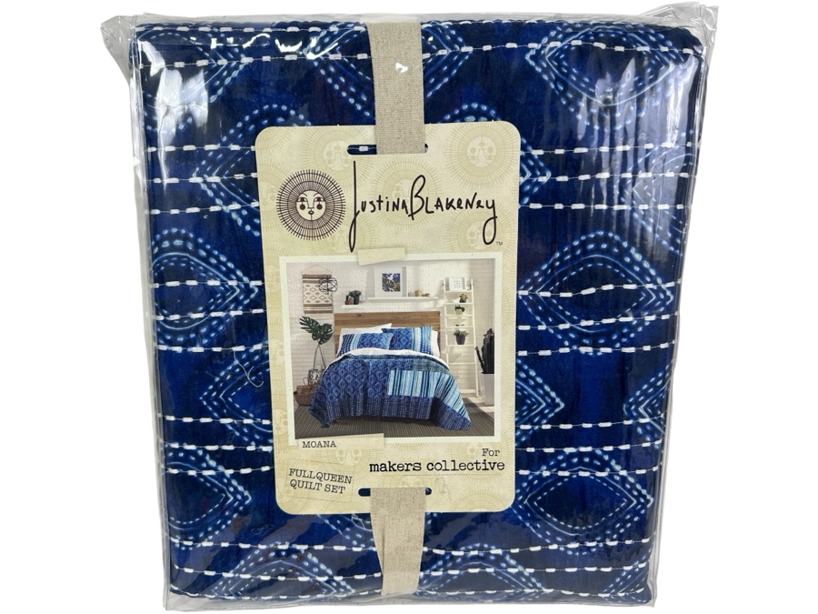 Just Added - New Justina Blakeney For Makers Collective Moana Full/Queen Quilt Set With 2 Shams & Quilt