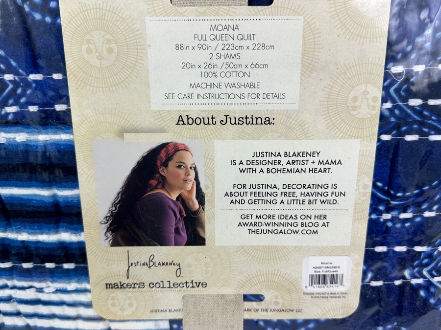 Just Added - New Justina Blakeney For Makers Collective Moana Full/Queen Quilt Set With 2 Shams & Quilt [Photo 5]