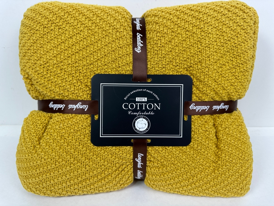 Just Added - New 100% Cotton Throw Blanket With Tassels Longhui Bedding Full/Queen [Photo 2]