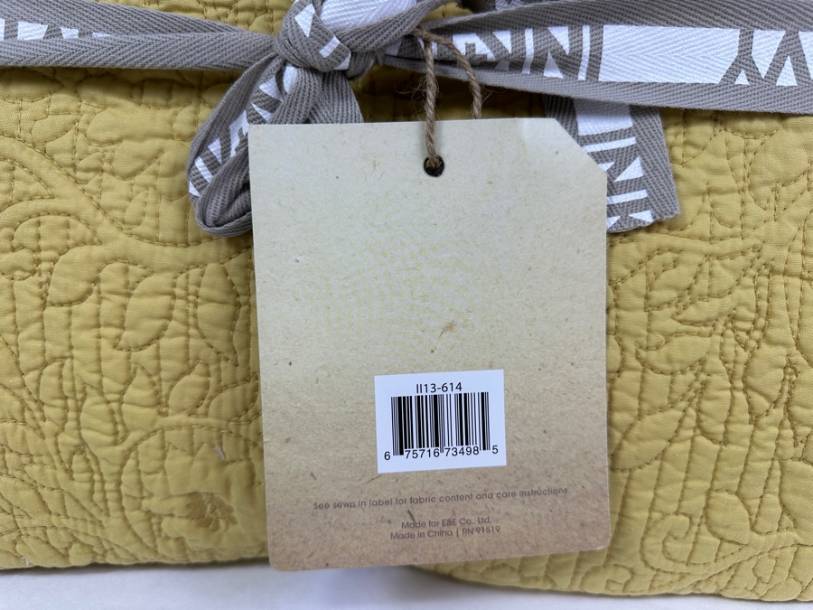 Just Added - New Ink & Ivy Full/Queen Mustard Color Coverlet Set with Two Shams [Photo 4]