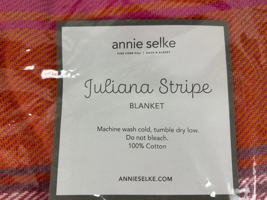 Just Added - New Annie Selke Juliana Stripe Blanket and Shams [Photo 4]