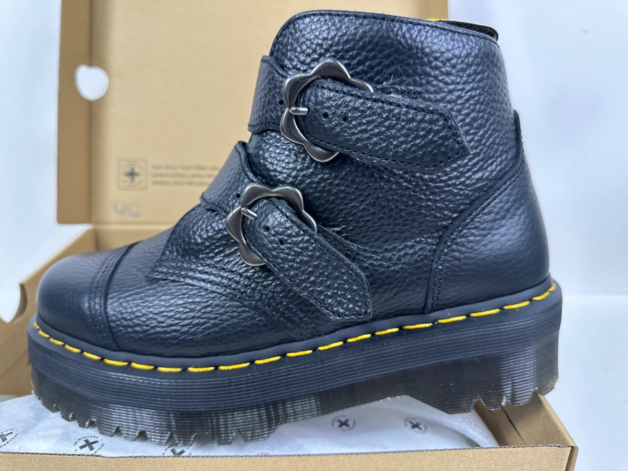 Just Added - New Dr. Martens Boots Devon Flower Ankle Boot Size 41- US Men's 8 /US Women's 10 [Photo 2]